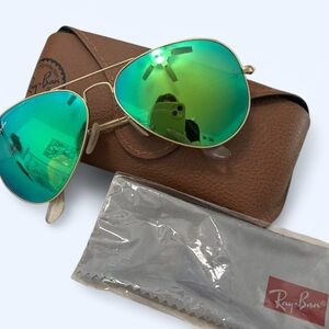Ray-Ban Green Aviator Sunglasses